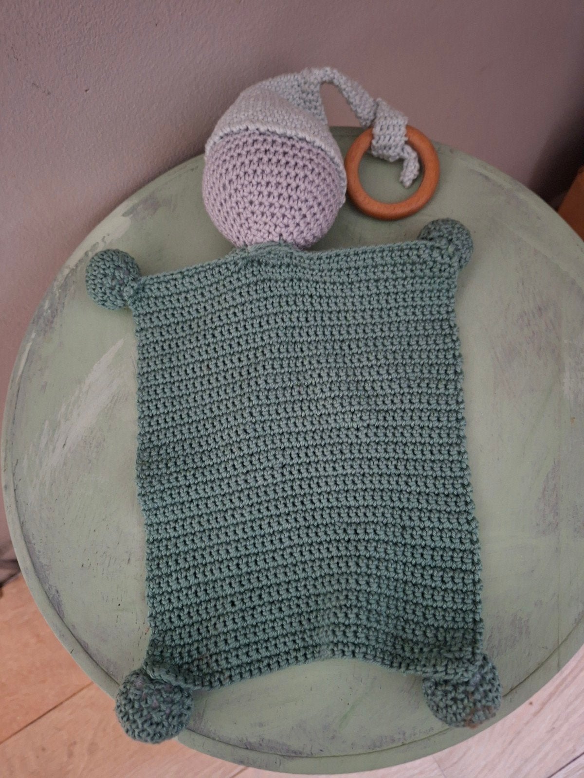 Gebreidde/gehaakte babyknuffel., Dieren en Toebehoren, Ophalen of Verzenden, Nieuw