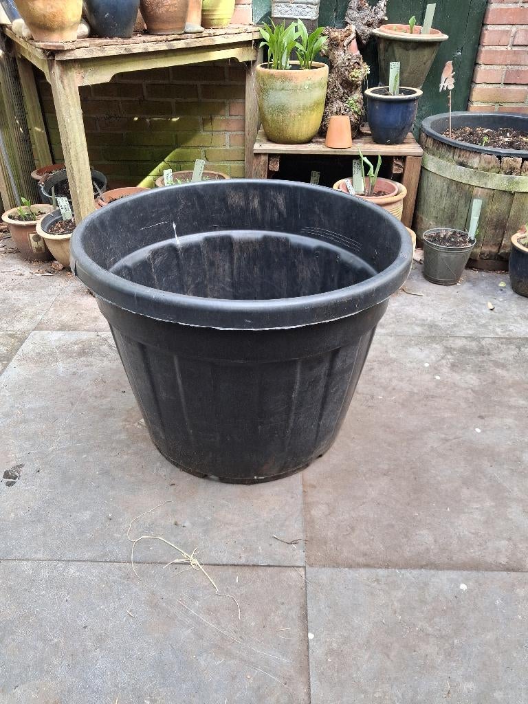 Grote plantenkuip, Tuin en Terras, Ophalen, Kunststof, 40 cm of meer, Rond