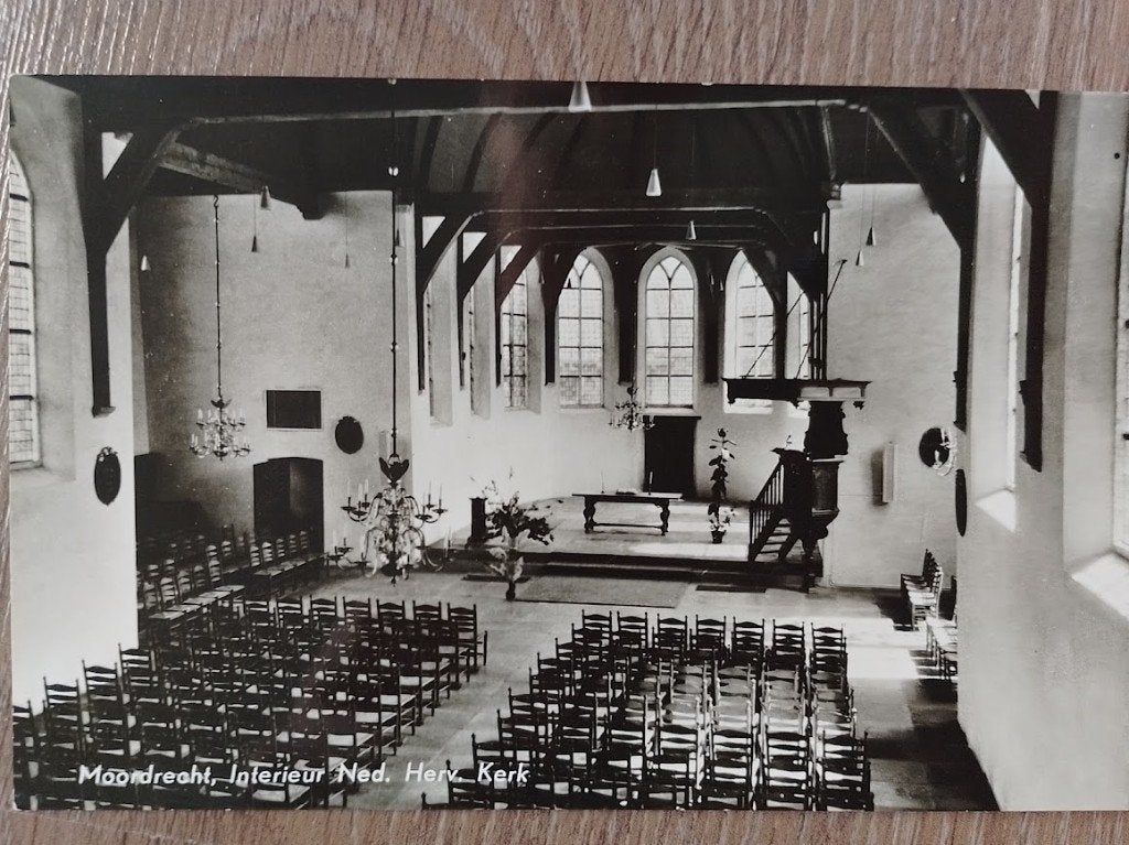 Moordrecht, Hervormde Dorpskerk, Verzamelen, Ophalen of Verzenden, 1960 tot 1980, Ongelopen, Zuid-Holland