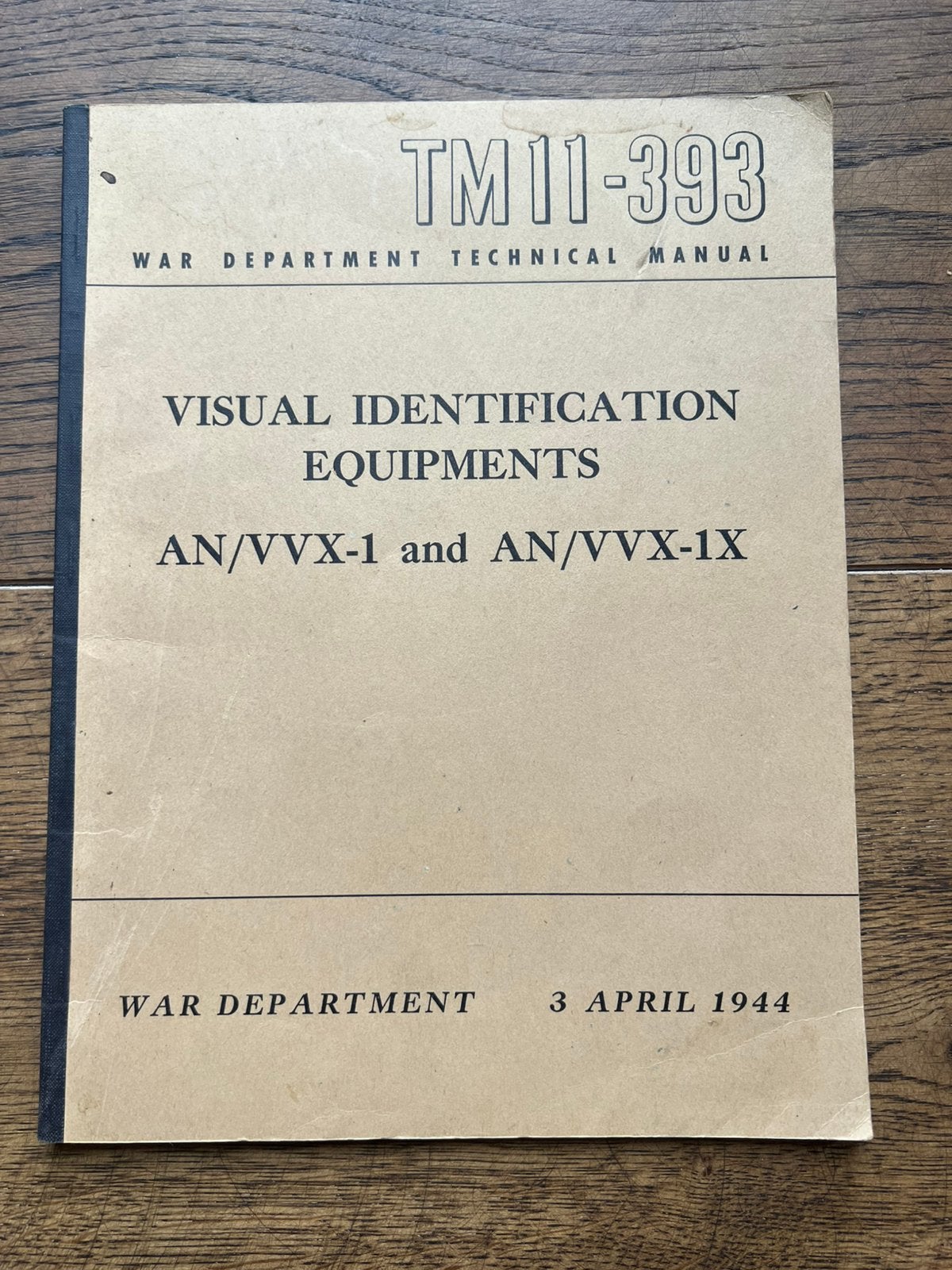 WO2 Amerikaans voorschrft Visual D equip AN/VVX-1 voertuig, Amerika, Verzenden, Boek of Tijdschrift