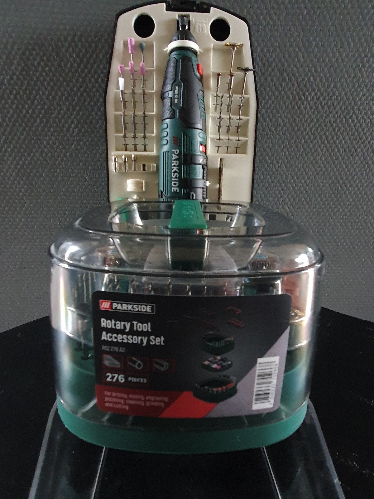 PARKSIDE CORDLESS ROTARY TOOL  PLUS ACCESSORY SET 276 STUKS, Ophalen