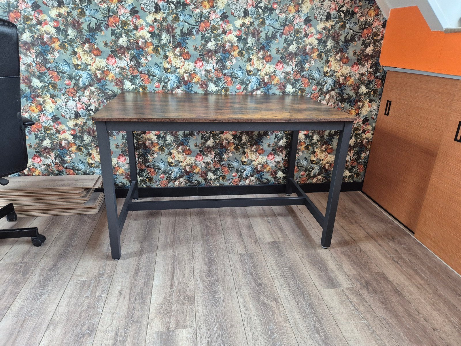 Industriële Eettafel - 120x75 cm, Huis en Inrichting, Tafels | Eettafels, 50 tot 100 cm, 100 tot 150 cm, Industrieel, Modern, Zo goed als nieuw