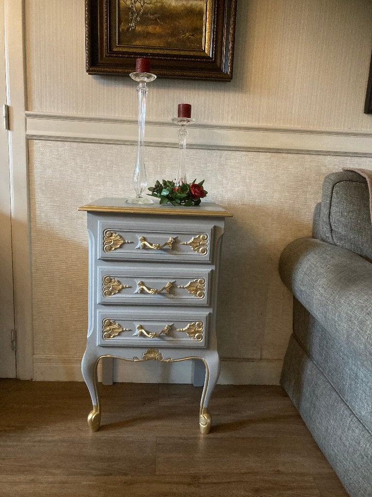 klein queen anne ladekastje, Ophalen, Minder dan 50 cm, Eikenhout, 3 of 4 laden