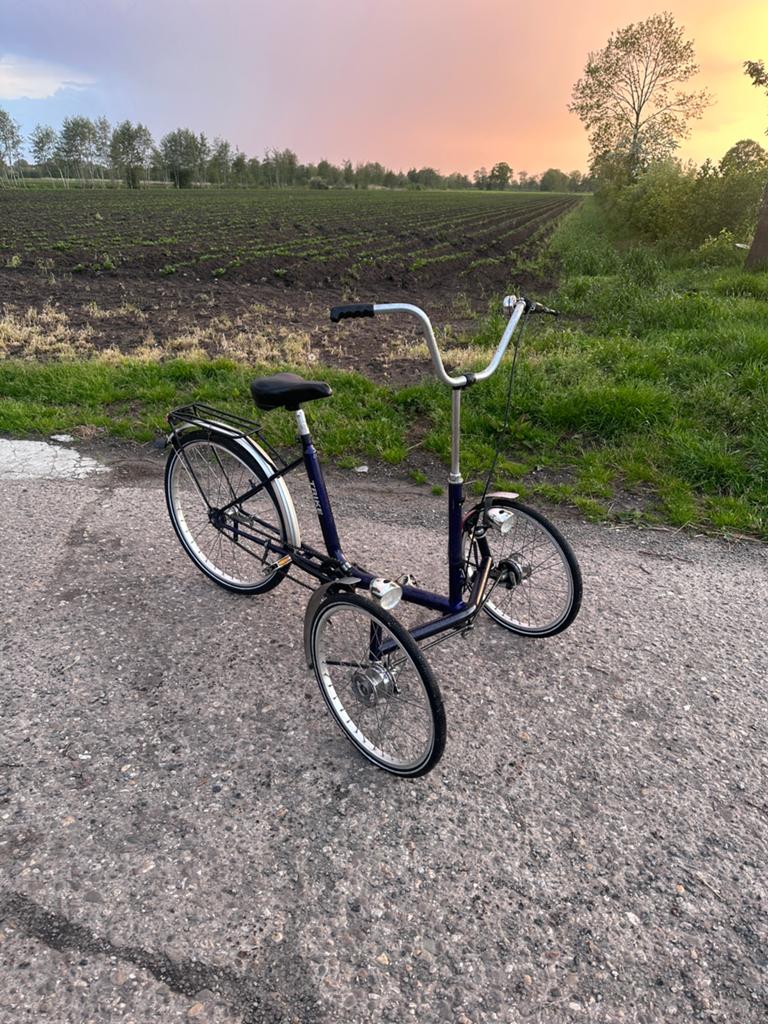 Driewieler fiets 3 wieler, Ophalen, Zo goed als nieuw, Terugtraprem, Verstelbare zitting