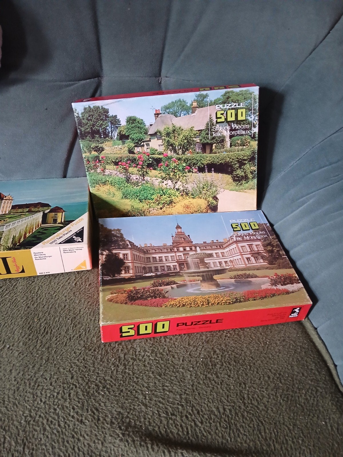 3 puzzels, Ophalen, 500 t/m 1500 stukjes, Zo goed als nieuw