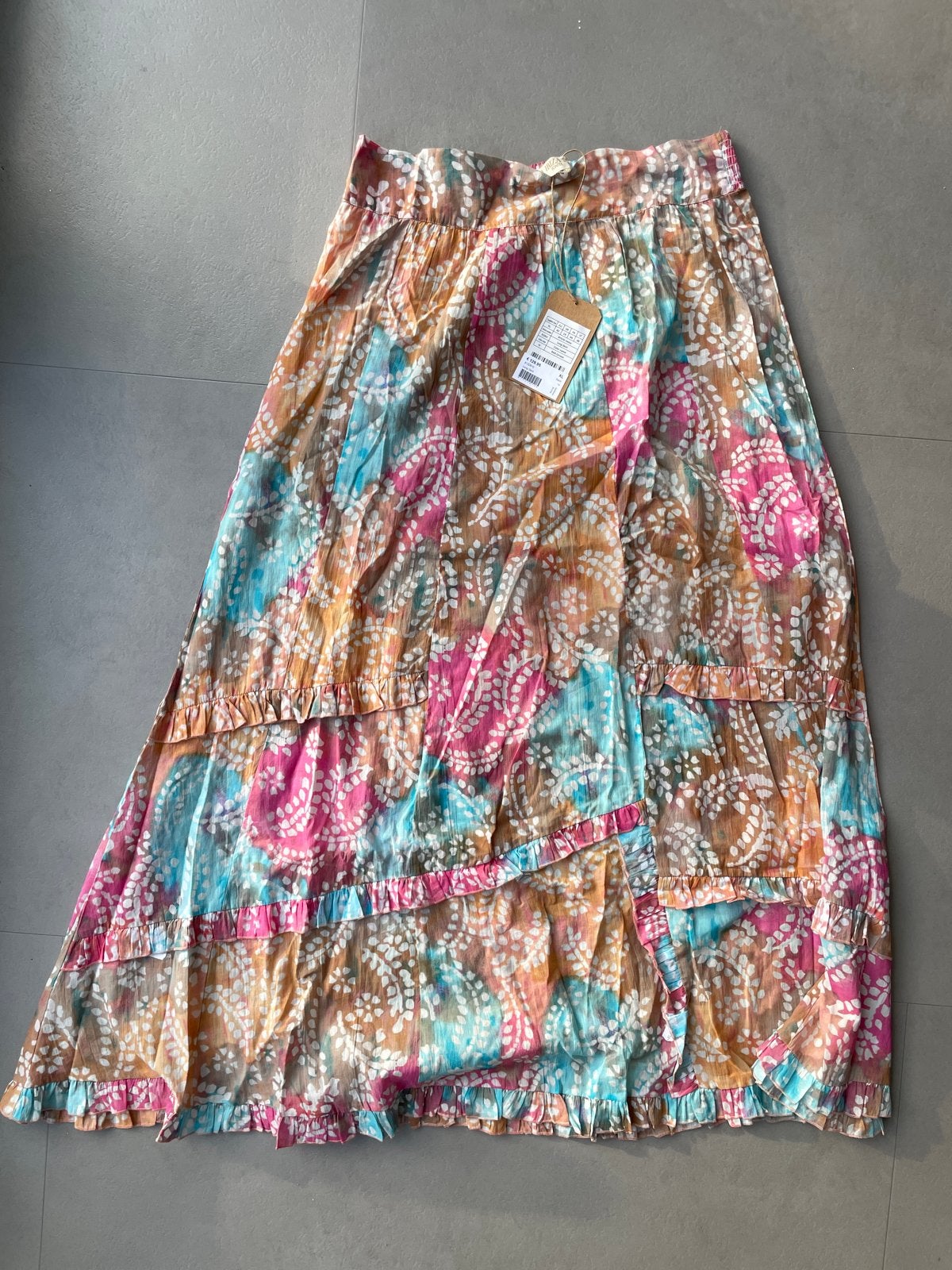 Nieuw met kaartje Ibiza Bonita Batik Carnaval Lange Rok XL, Kleding | Dames, Ophalen, Meerkleurig, Maat 46/48 (XL) of groter, Nieuw