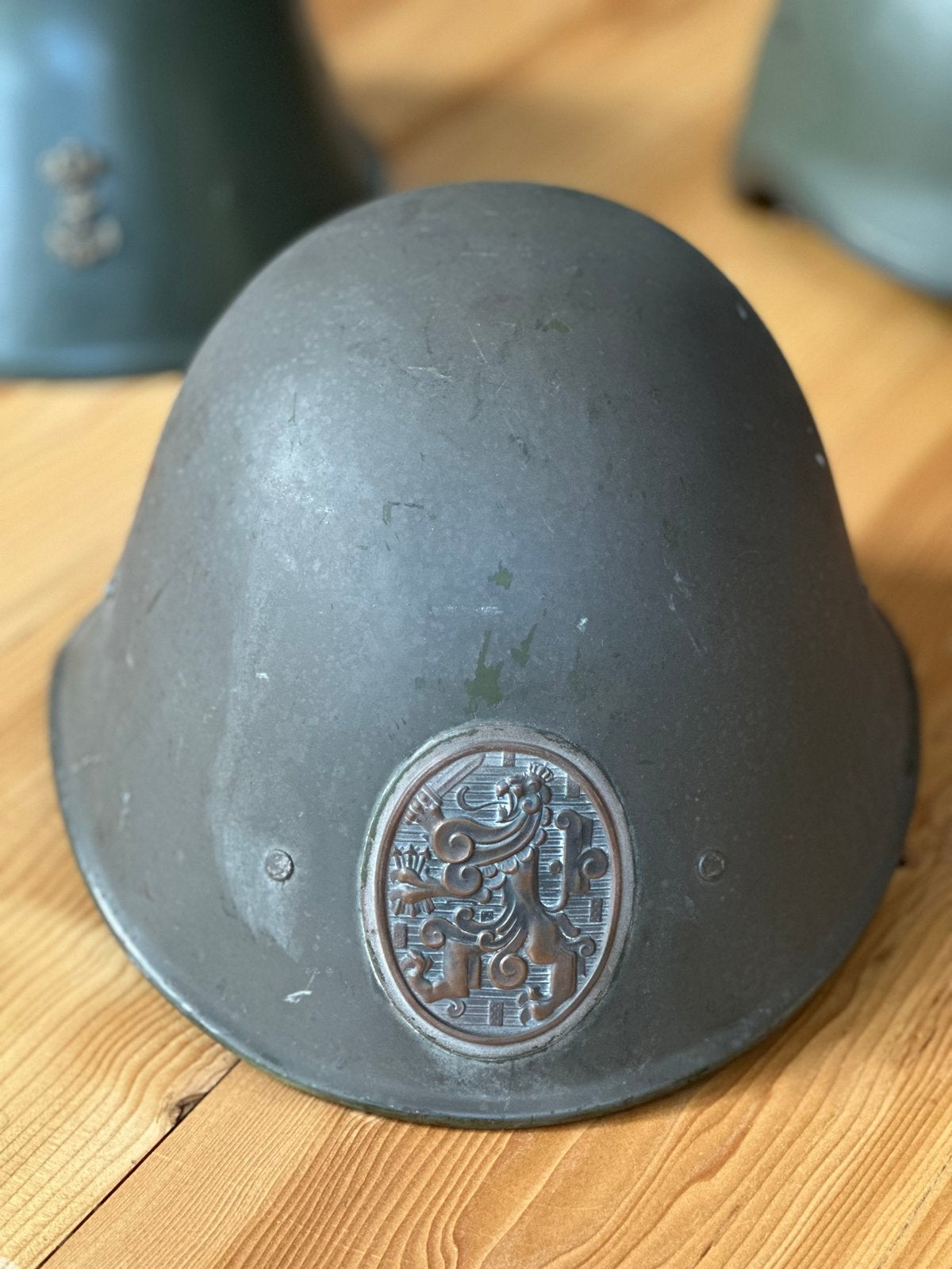 Zeer Zeldzame Nederlandse M.34 Helm in Uitstekende Staat, Ophalen of Verzenden, Landmacht, Nederland, Helm of Baret