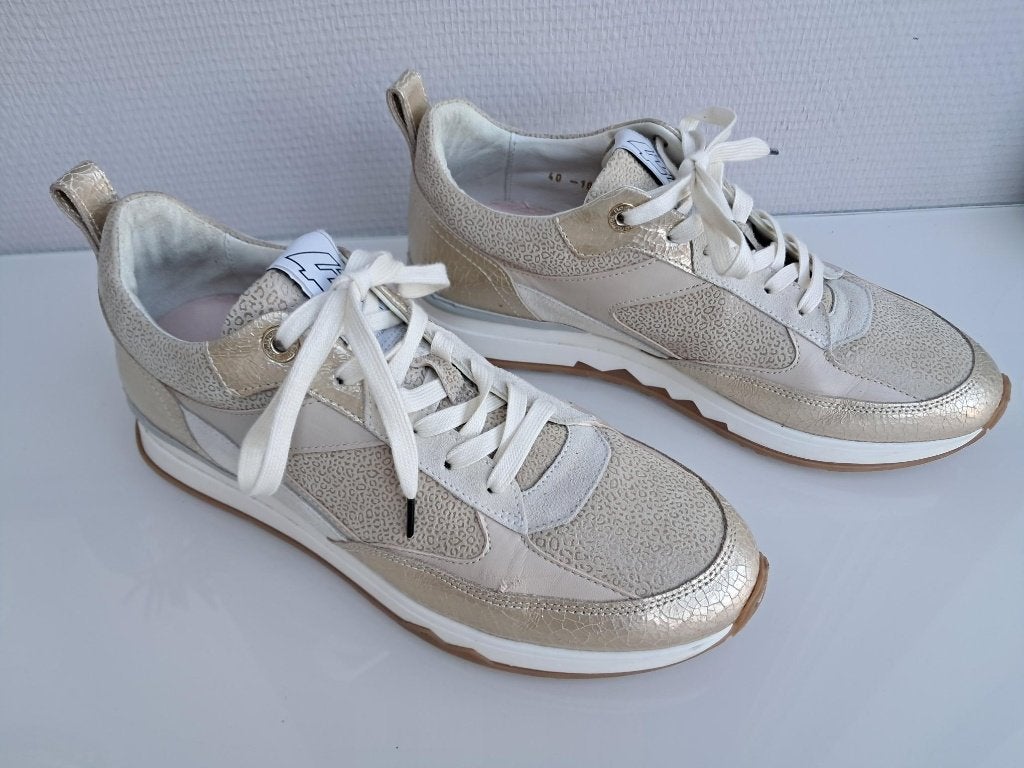 Sneakers Schoenen Floris van Bommel :40  Beige NIEUW € 229.-, Beige, Floris van Bommel, Nieuw, Ophalen of Verzenden
