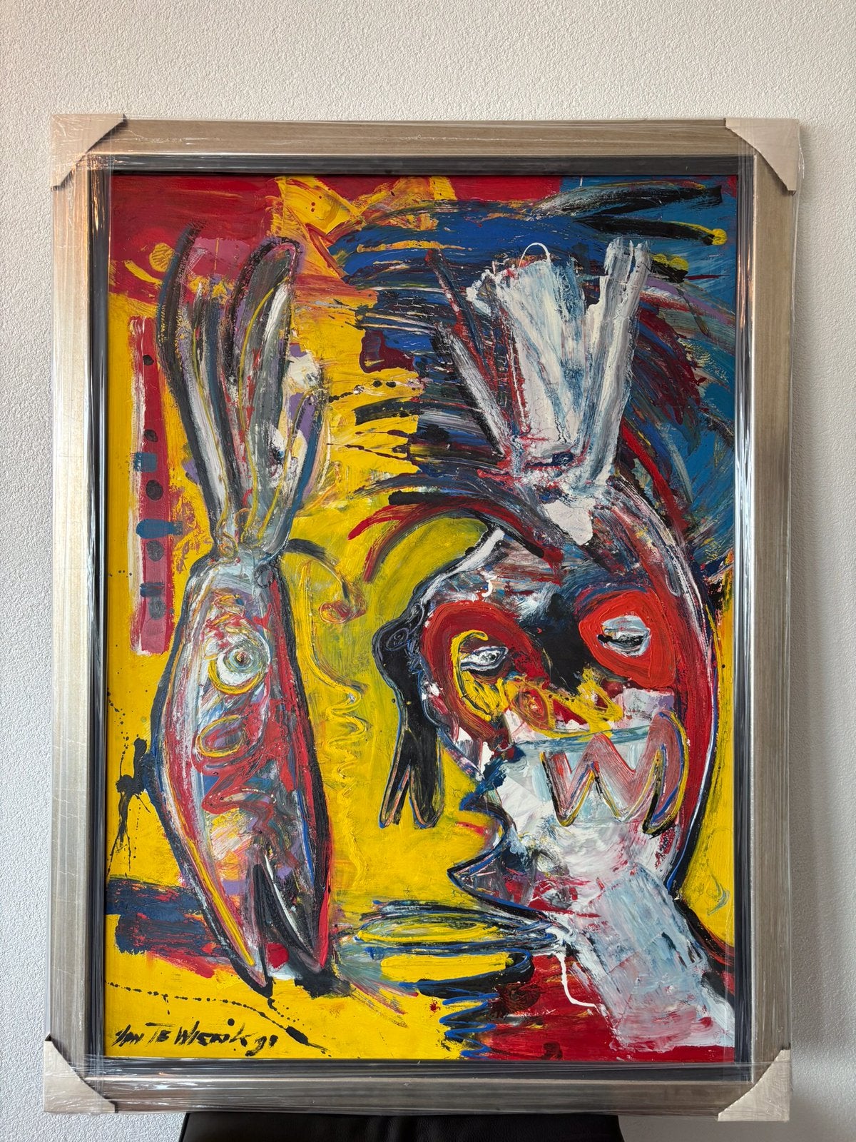 jan te Wierik schilderij, Antiek en Kunst, Kunst | Schilderijen | Abstract, Ophalen