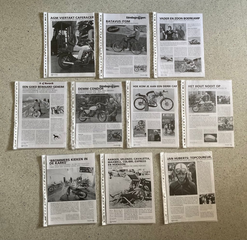 Unieke Map met veel documentatie diverse brommers set 1, Verzenden, Nieuw