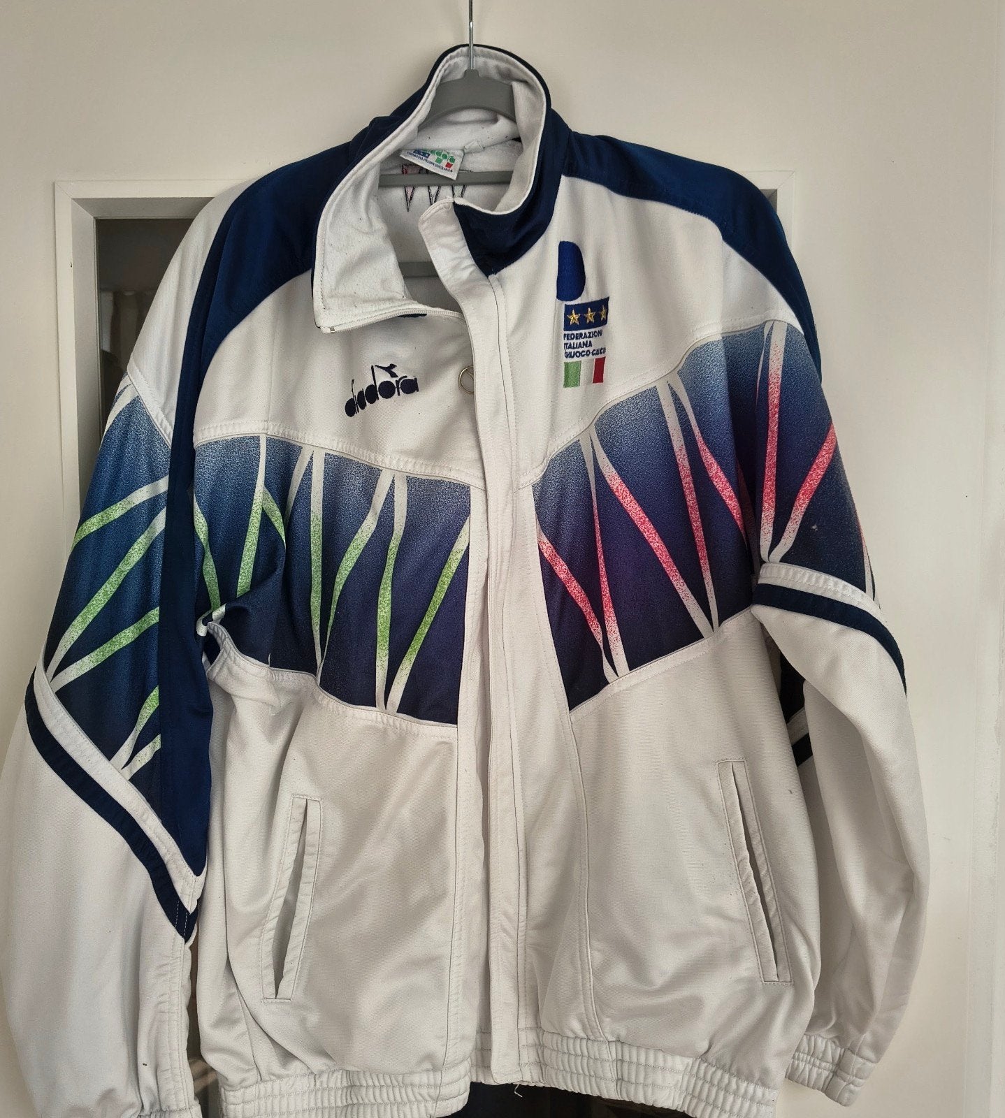Italië WK 1994 Voetbaljack Diadora, Kleding | Heren, Sportkleding, Maat 52/54 (L), Oranje, Ophalen of Verzenden, Zo goed als nieuw