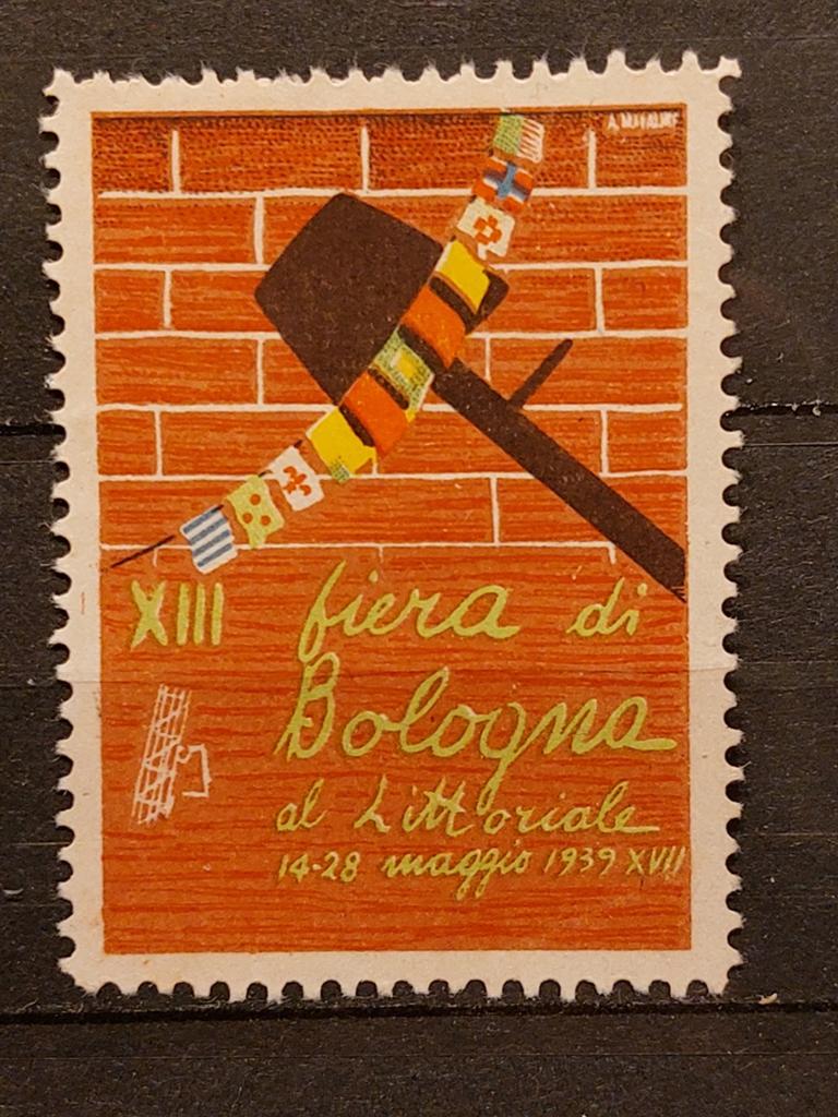 Italië cinderella Reclame Fiera di Bologna 1939, Ophalen of Verzenden, Postfris