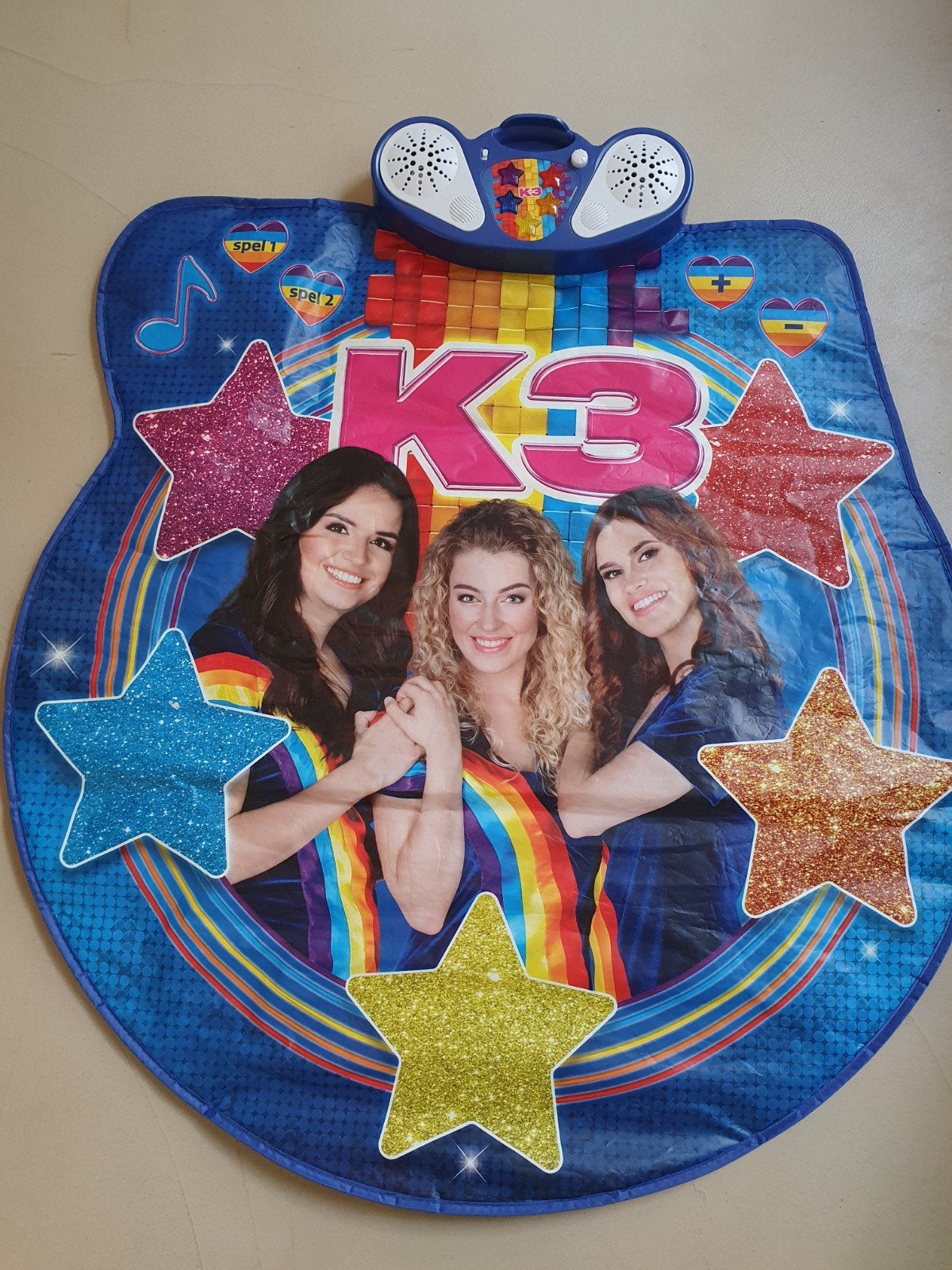 K3 Dansmat met Geluid en Licht - Zo Goed als Nieuw, Kinderen en Baby's, Speelgoed | Overig, Ophalen, Zo goed als nieuw, Meisje
