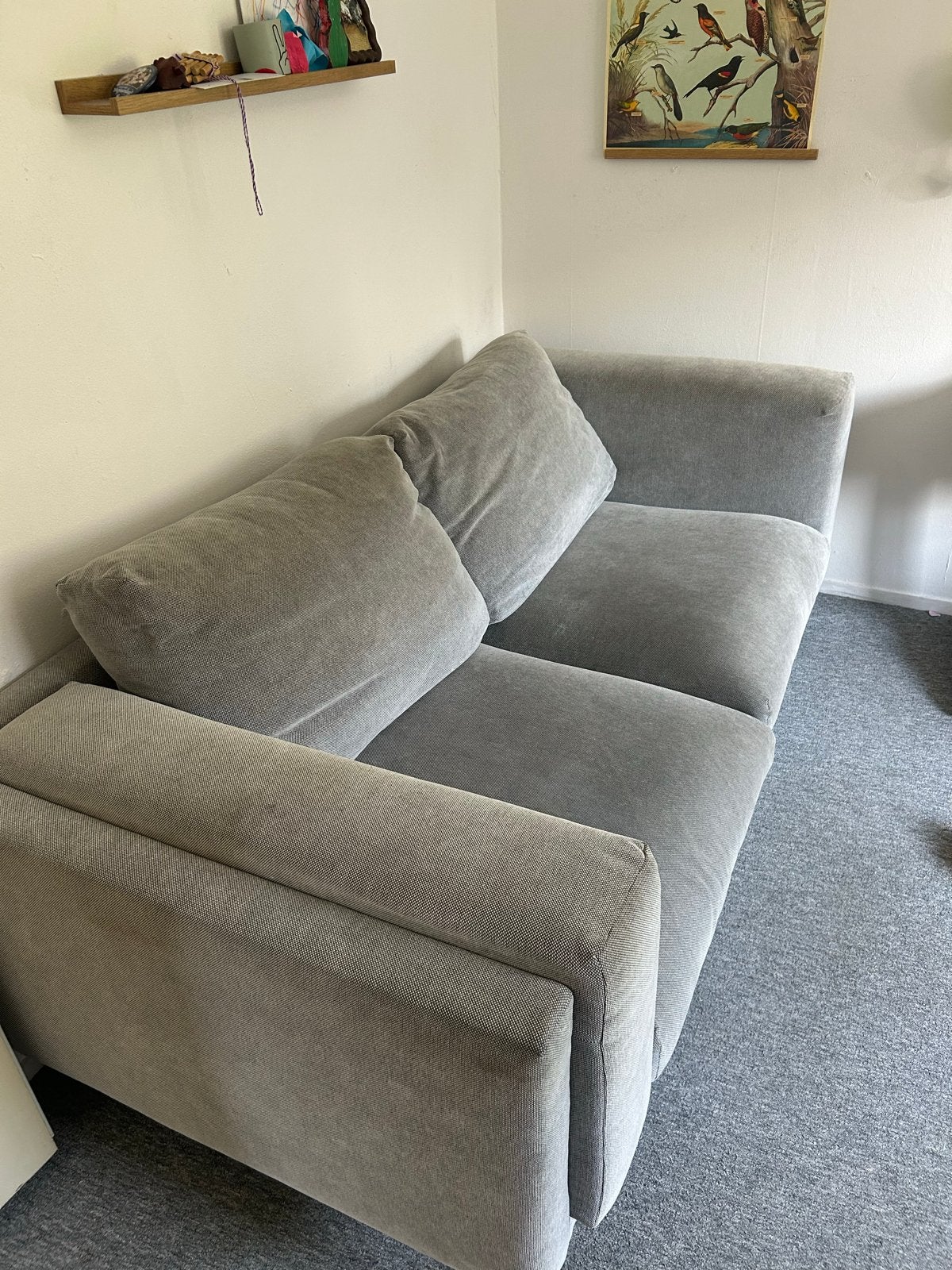 IKEA Nockeby bank grijs, Ophalen, Gebruikt, 150 tot 200 cm, Tweepersoons