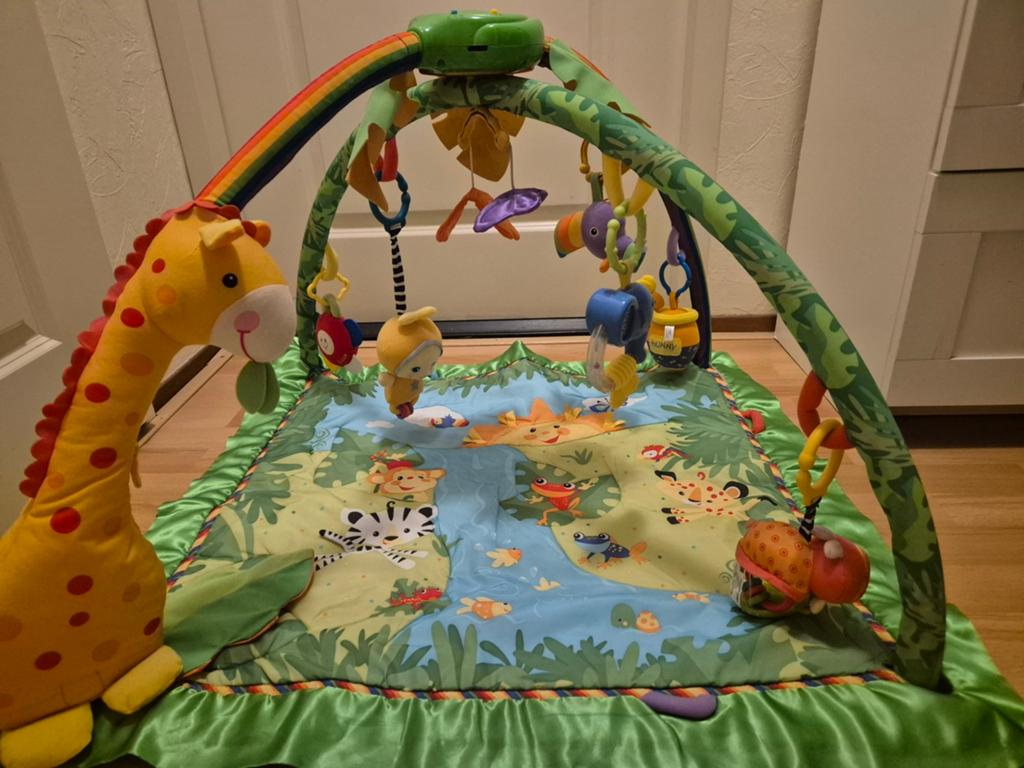 Babygym met dieren en leuk muziekje, Kinderen en Baby's, Speelgoed | Speelkleden, Ophalen of Verzenden, Zo goed als nieuw