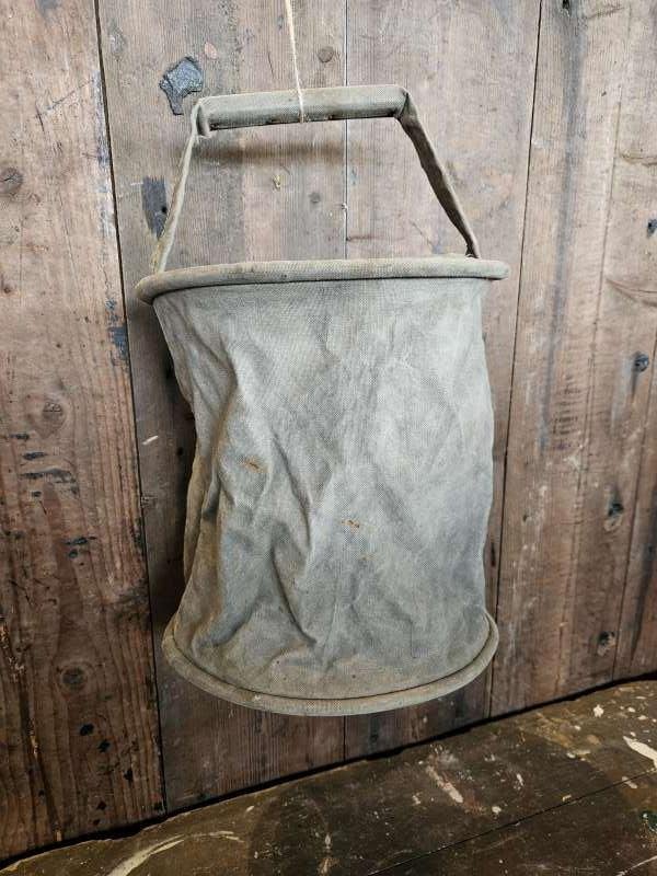 oude linnen waterzak ``WOONWINKEL RUSTIEK``, Ophalen of Verzenden