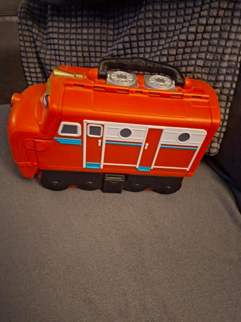 Veel treinen en opbergkoffer chuggington, Ophalen of Verzenden, Gebruikt