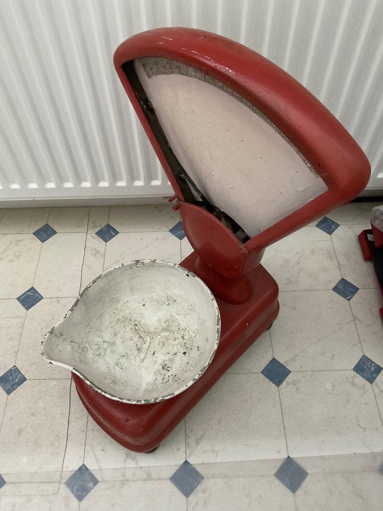 Vintage weegschaal, Doe-het-zelf en Verbouw, Weegschalen, Ophalen, Gebruikt, Overige typen, Minder dan 50 kg