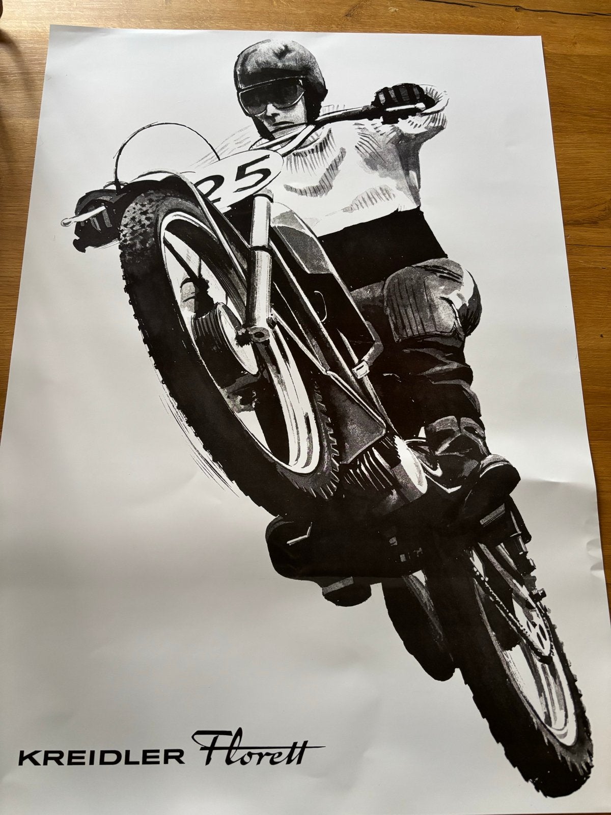 Kreidler Florett Mustang Cross Poster RS Van Veen, Ophalen of Verzenden, Gebruikt, Overige typen