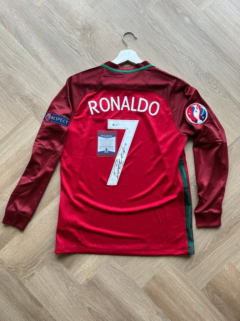 Hand gesigneerd shirt Cristiano Ronaldo, met COA Beckett, Buitenlandse clubs, Shirt, Info@nike.com, Nieuw