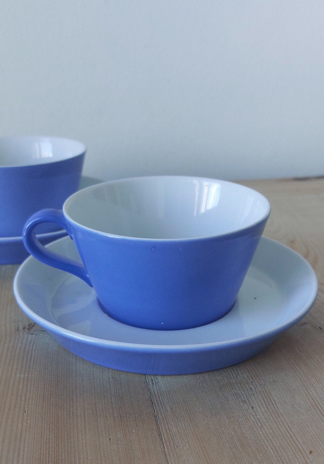 2x blauw kop en schotel Tric Arzberg., Huis en Inrichting, Keuken | Servies, Ophalen, Nieuw, Overige stijlen, Kop(pen) en/of Schotel(s)