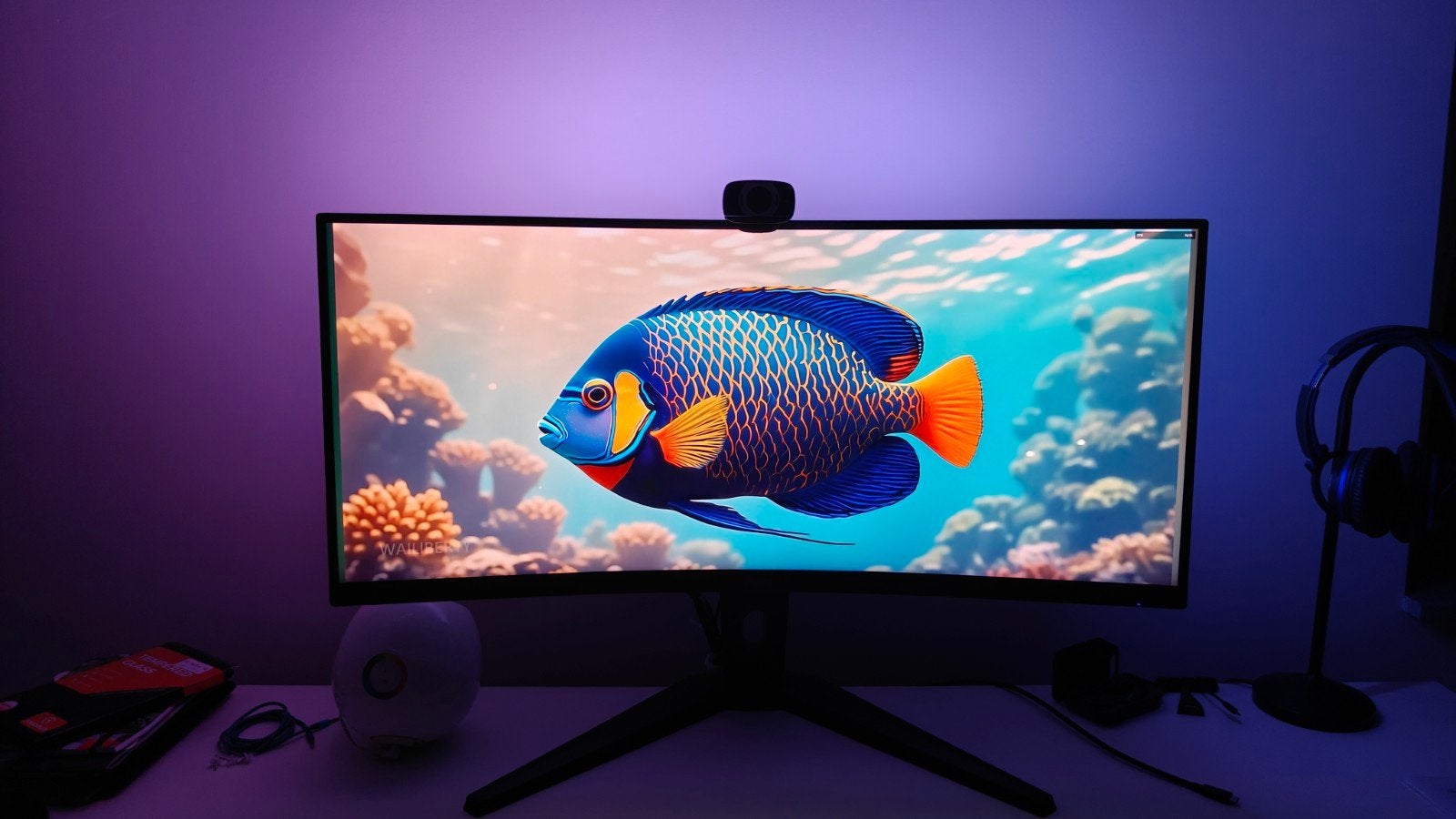iiyama ultra wide 34 inch curved monitor, Computers en Software, Ophalen, Zo goed als nieuw, Iiyama, In hoogte verstelbaar