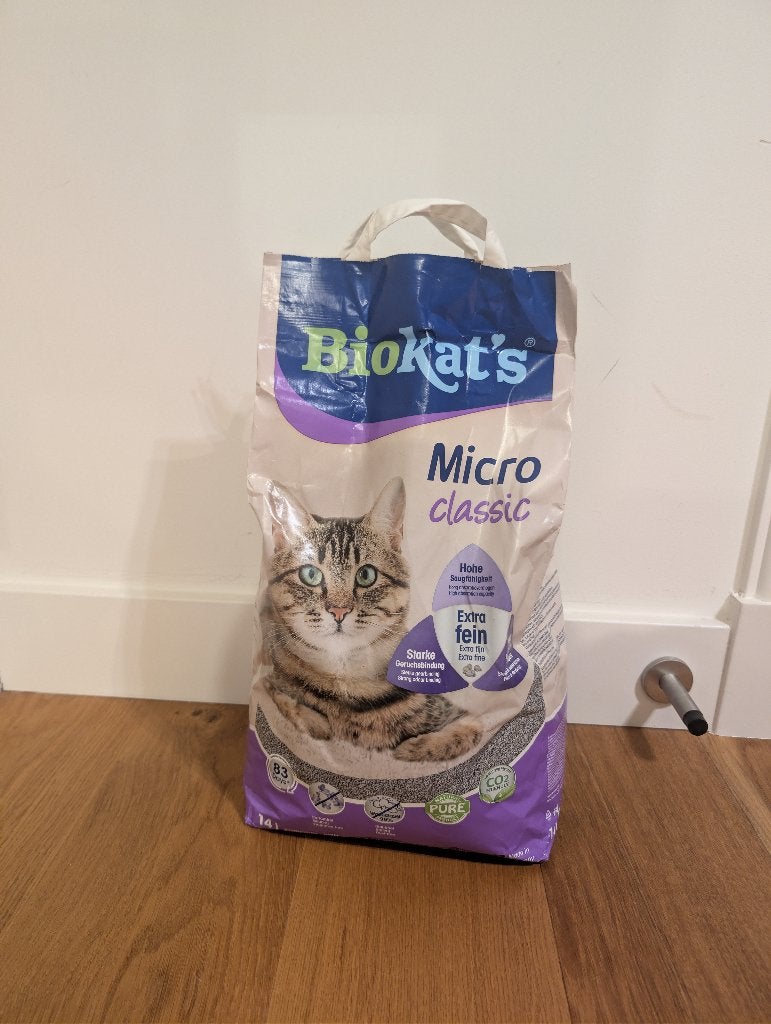 Biokat's Micro Classic Kattenbakvulling 14L, Ophalen, Zo goed als nieuw, Open