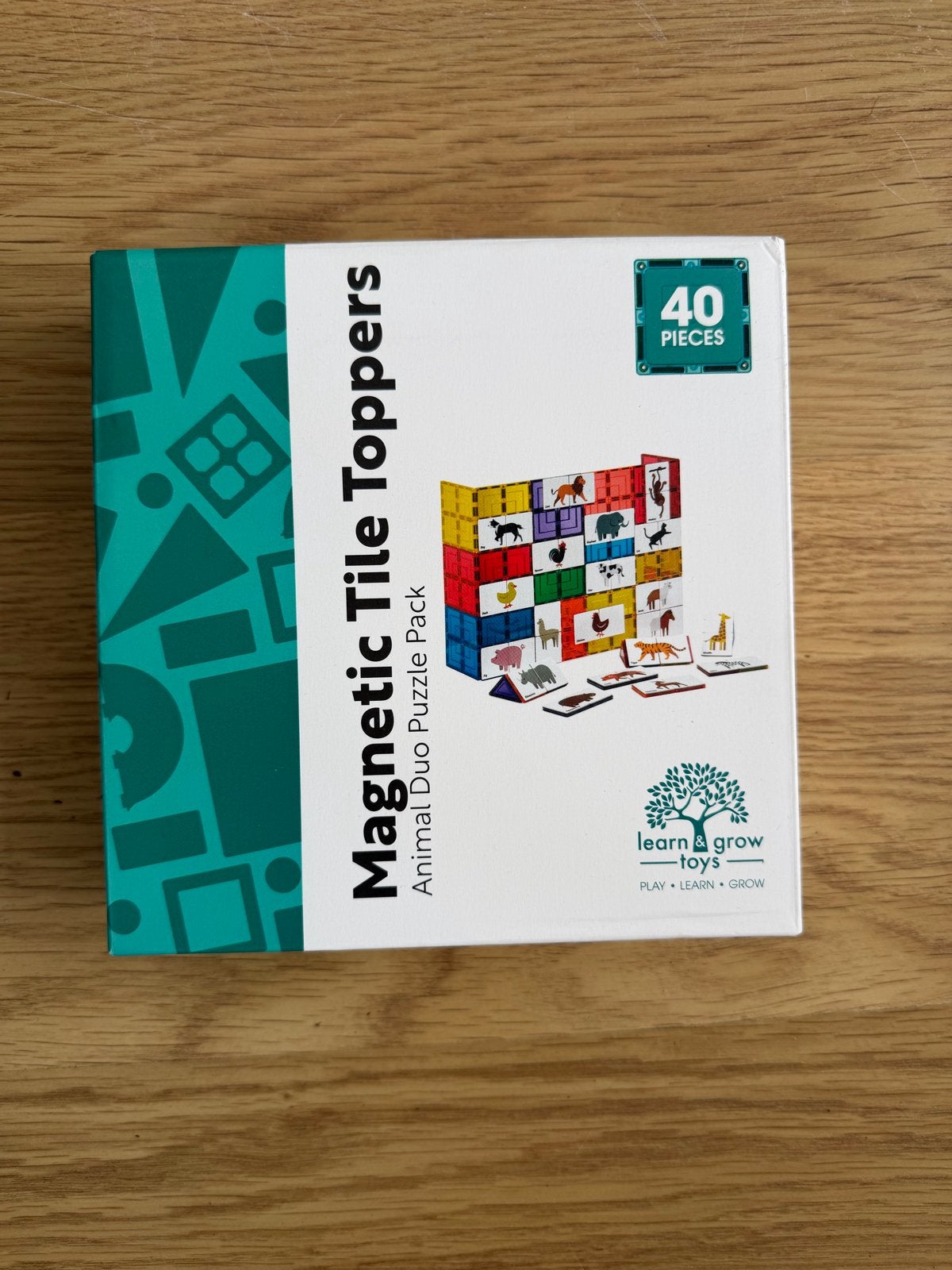 Magnetic Tile Toppers - Dieren Puzzel Pakket (40 Stuks), Ophalen of Verzenden, Nieuw, Overige typen