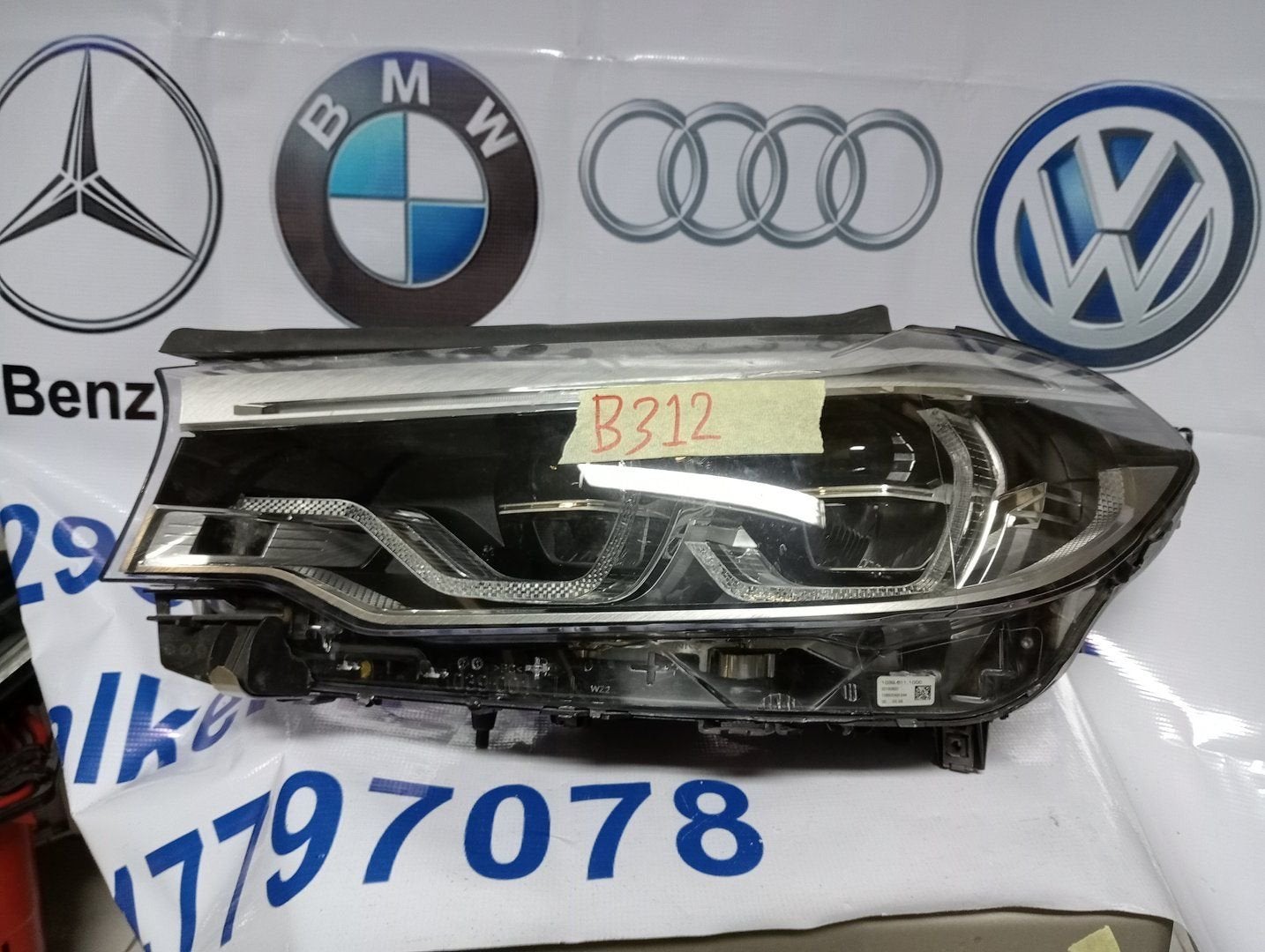 Koplamp BMW 5 Serie G30 G31 Full Led Links 849911101 Origine, Gebruikt, -, -, Ophalen of Verzenden