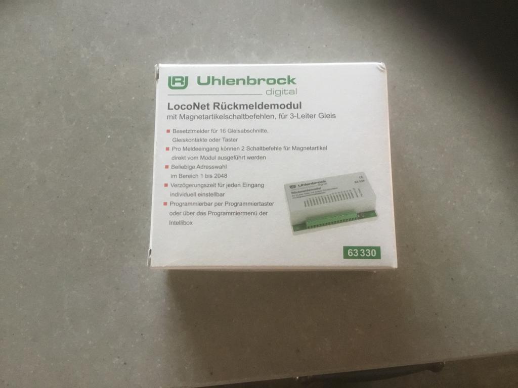 Uhlenbrock LocoNet Rückmeldemodul 63330, Hobby en Vrije tijd, Overige merken, Wisselstroom, Overige typen, Ophalen of Verzenden