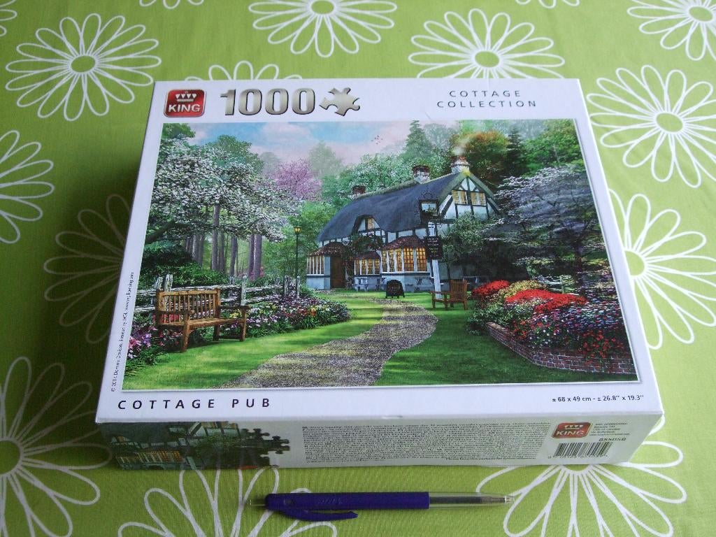 Cottage pub - King - 1000 stukjes #, Ophalen of Verzenden, 500 t/m 1500 stukjes, Gebruikt, Legpuzzel