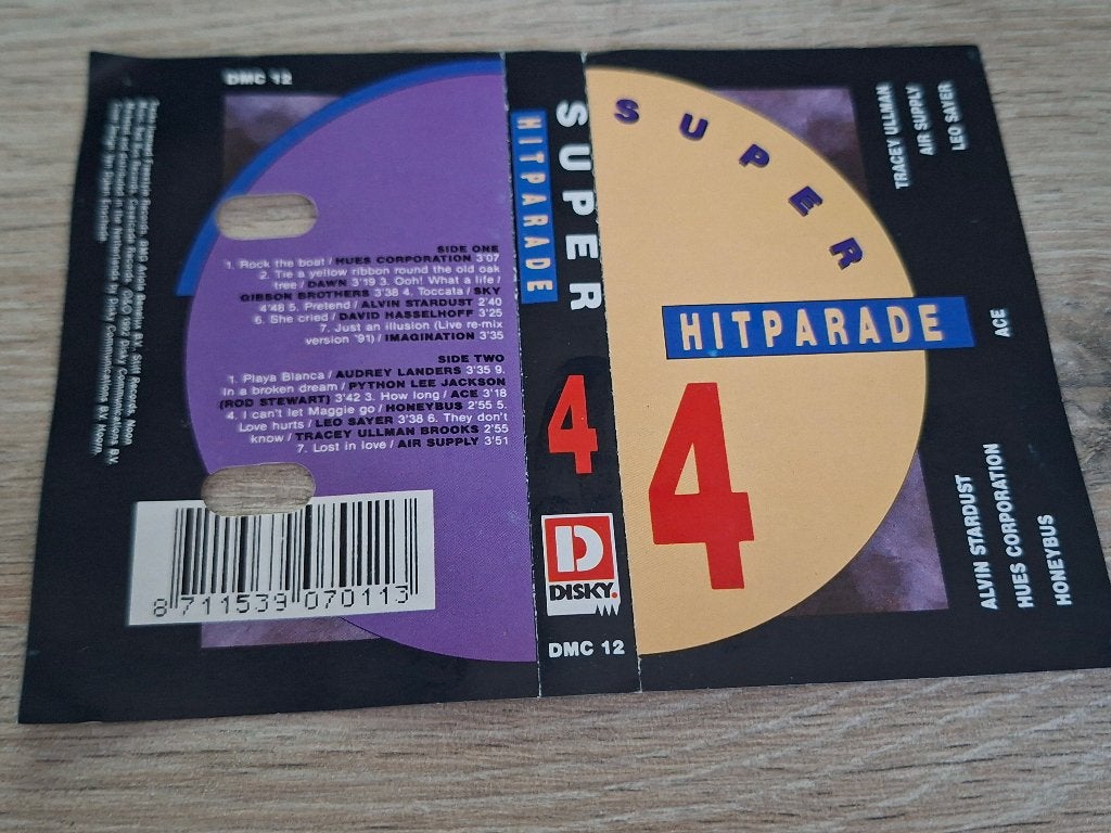 SUPER HITPARADE 4 (MC), Ophalen of Verzenden, Zo goed als nieuw, Origineel, 1 bandje