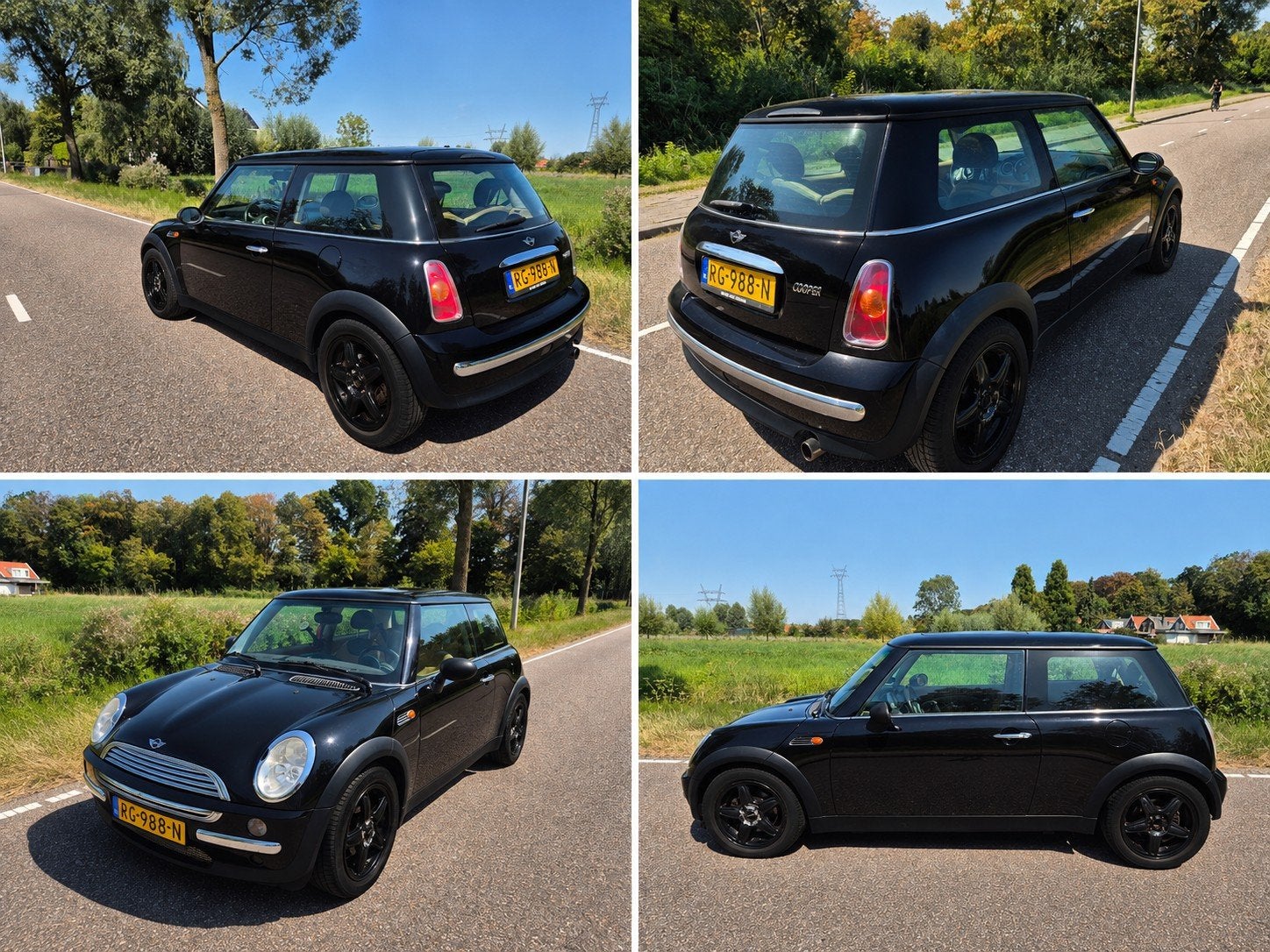 Mini 2002 Zwart, 1025 kg, 4 stoelen, Zwart, 115 pk