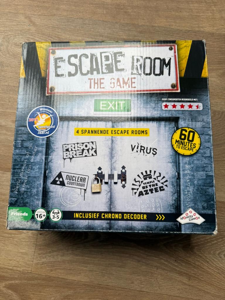 Escape room The Game, Ophalen of Verzenden, Gebruikt
