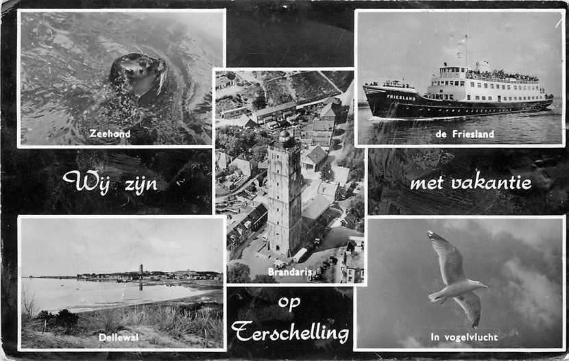 377-100-007 Terschelling, Verzenden, Voor 1920, Friesland