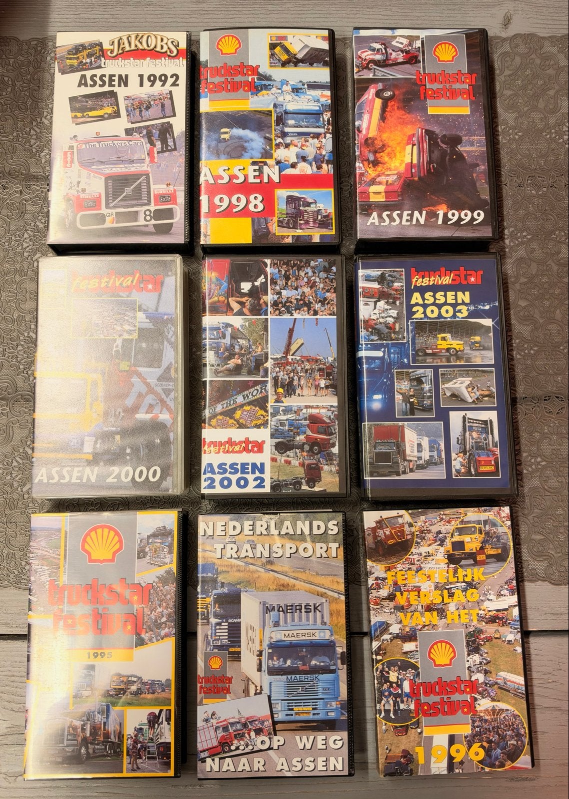 Diverse Truckstar Festival VHS-banden - Jaren 90 en 2000, Gebruikt, Documentaire, Alle leeftijden, VHS