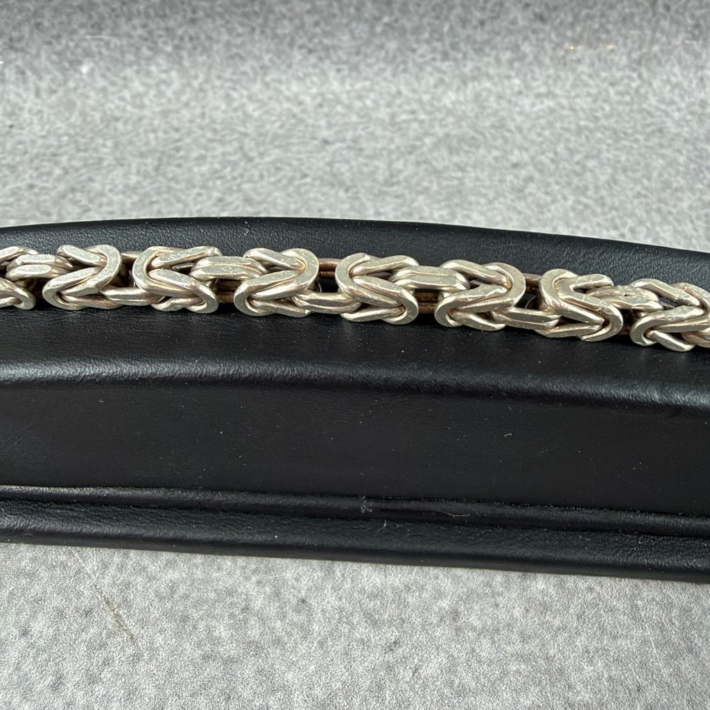 Zilveren Armband | AG 925 | Koningsschakel | 24cm | 417780, Ophalen of Verzenden, Gebruikt, Zilver, Zilver