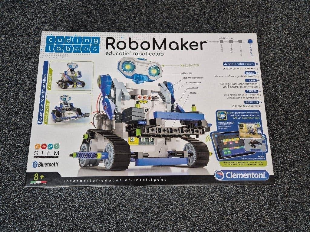 Robomaker Clementoni, Kinderen en Baby's, Speelgoed | Educatief en Creatief, Zo goed als nieuw, Bouwen, Met licht, Met geluid