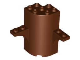 lego cilinder, boomstam 3x3x5 bruin (8), Ophalen of Verzenden, Nieuw, Accessoire, Lego