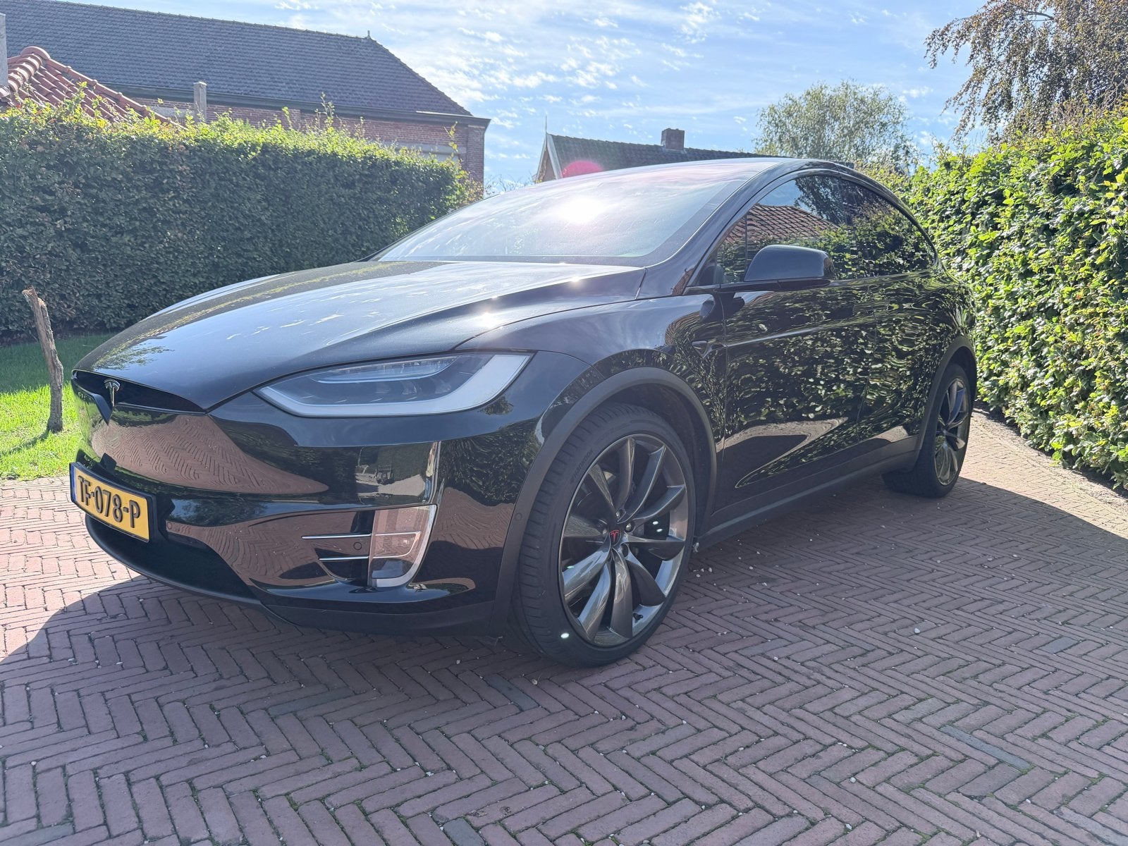 Tesla Model X 2018 Zwart 100D 6-persoons, Auto's, Tesla, Automaat, Model X, 0 cilinders, Zwart