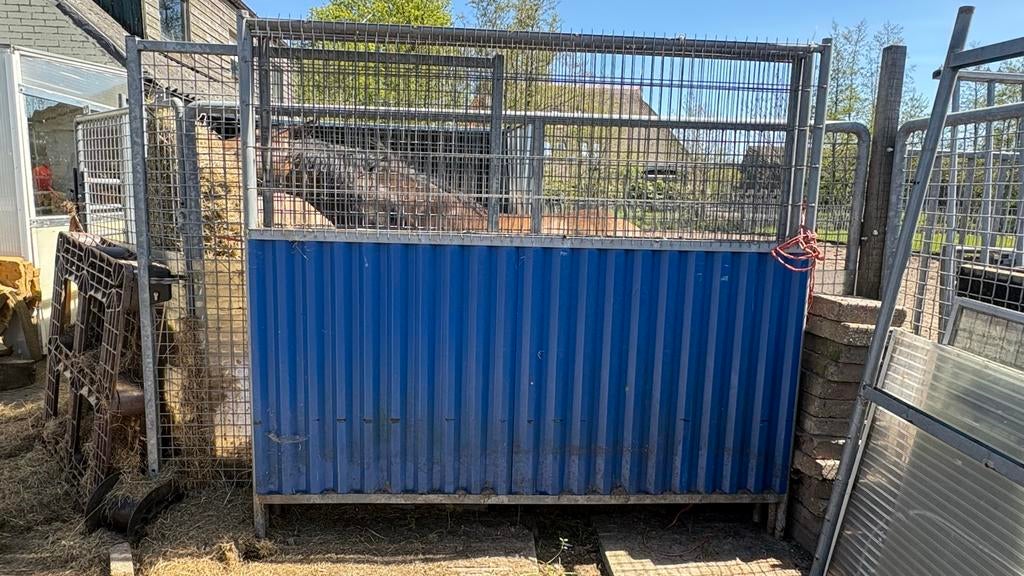 Heras hekwerk (7stuks) type cityfence, Ophalen, Gebruikt, IJzer