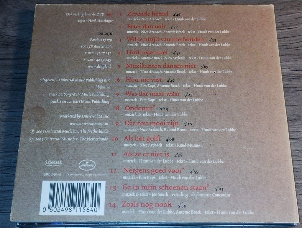 De Dijk - Door, Ophalen of Verzenden, Zo goed als nieuw, Pop