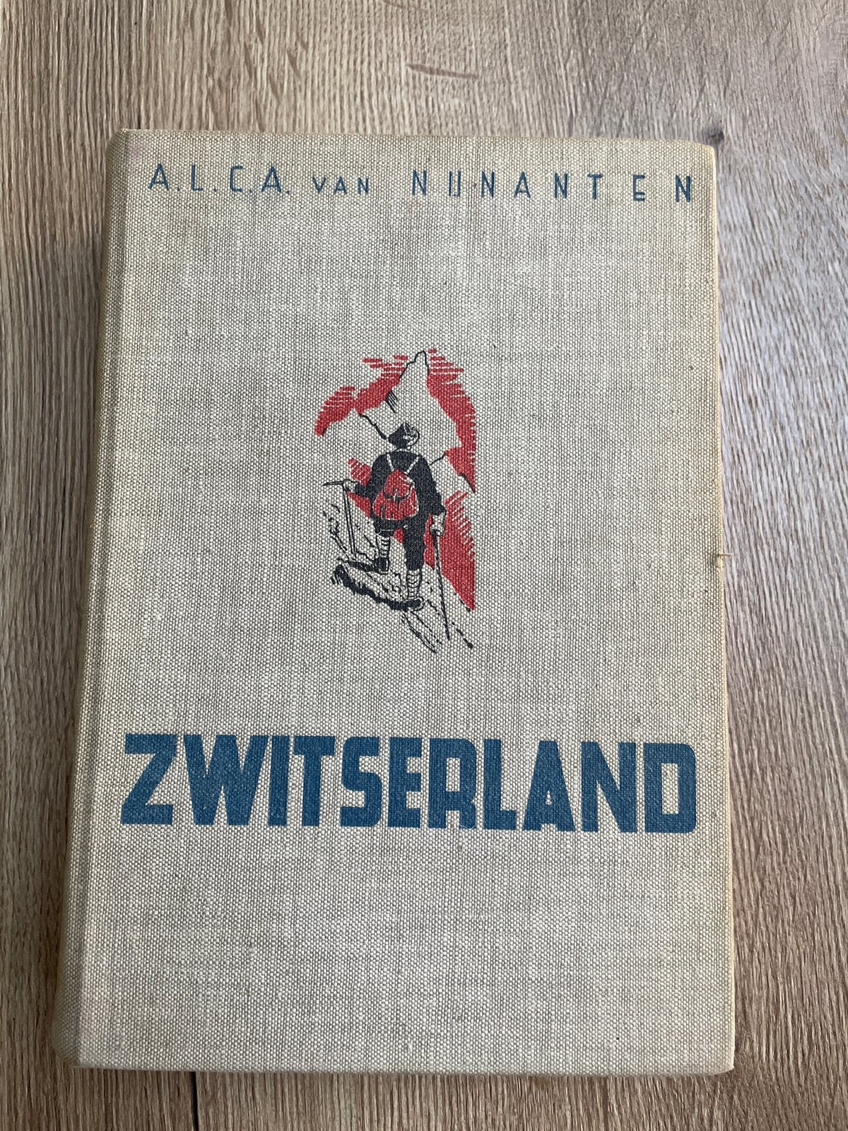 Boek over Zwitserland, gesigneerd in 1962, Boeken, Ophalen of Verzenden, 20e eeuw of later, Gelezen