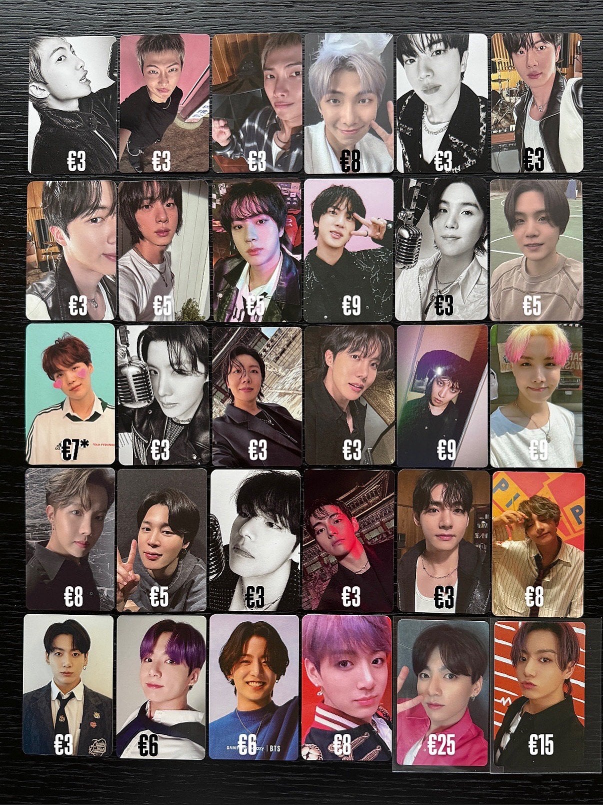 BTS photocard pc luckydraw pob rm jin suga taehyung jungkook, Ophalen of Verzenden, Zo goed als nieuw, Foto of Kaart