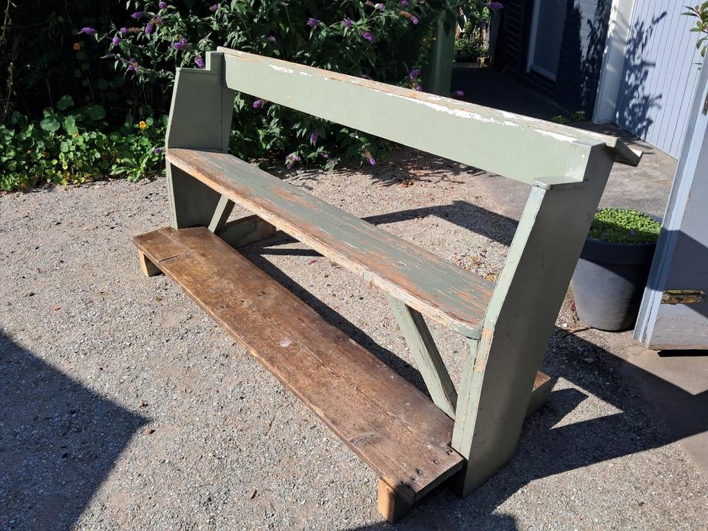 Vintage Kerkbank - Authentiek en Robuust, Antiek en Kunst, Antiek | Meubels | Stoelen en Banken, Ophalen
