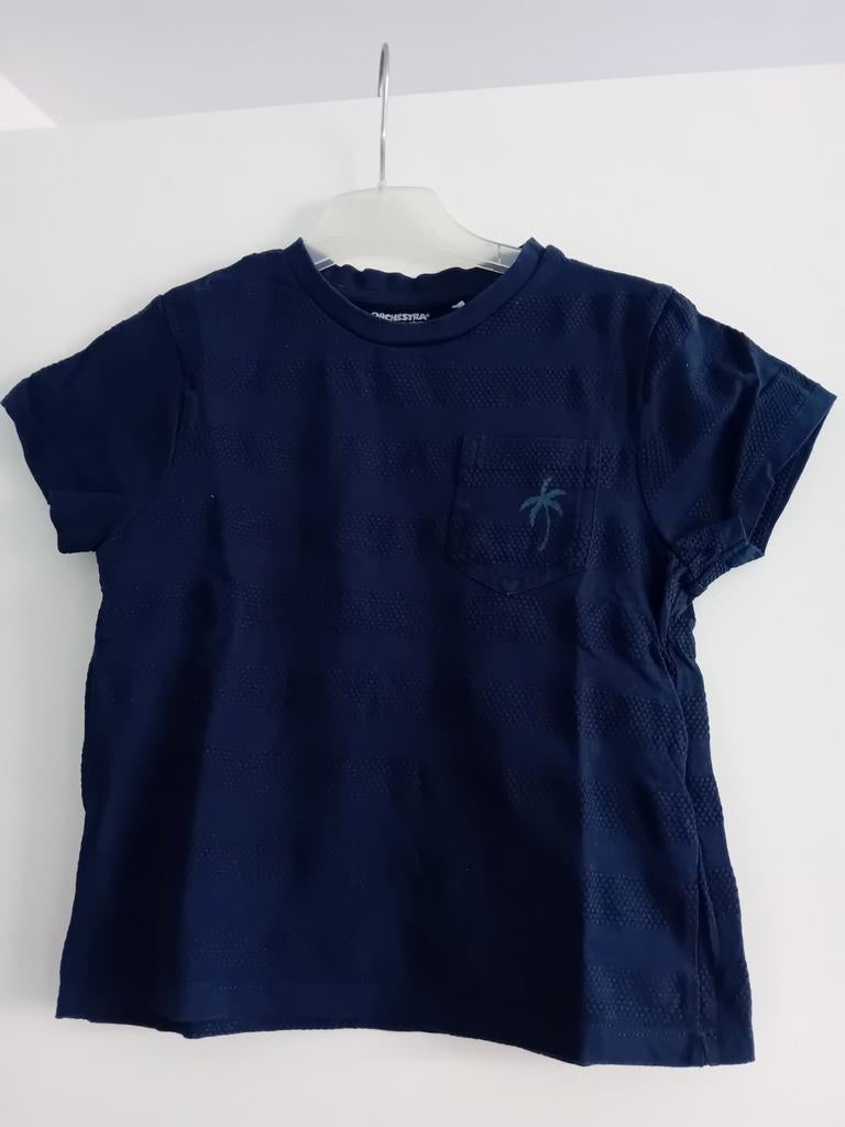Orchestra T-shirt met palmboom, maat 116 (6 jaar), katoen, Kinderen en Baby's, Ophalen of Verzenden, Zo goed als nieuw, Shirt of Longsleeve