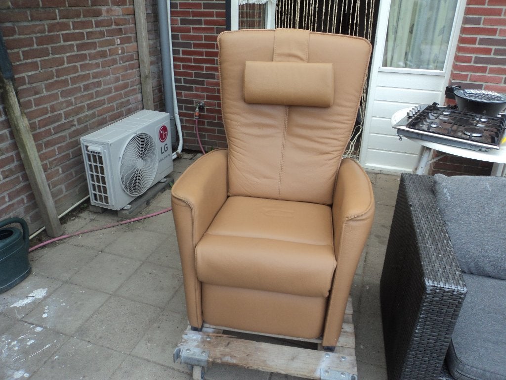prominent elektrisch sta op stoel, Ophalen, Zo goed als nieuw, 50 tot 75 cm, Leer