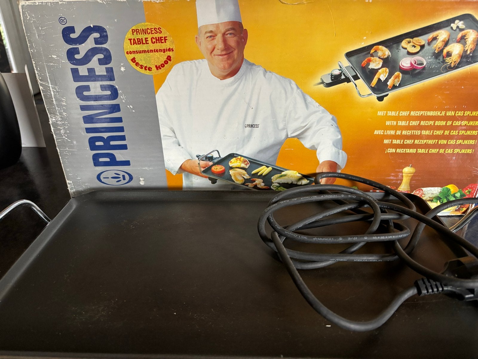 Princess Table Chef Grillplaat - Elektrische Bakplaat, Ophalen, Gebruikt