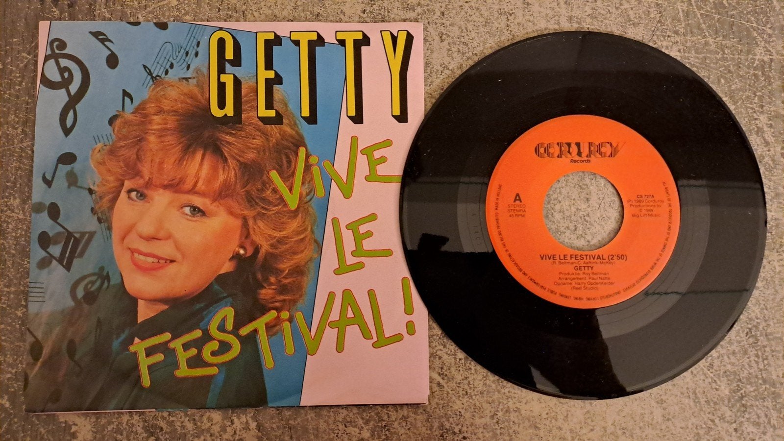 Getty  - vive le festival!, Gebruikt, 7 inch, Pop, Fotohoes