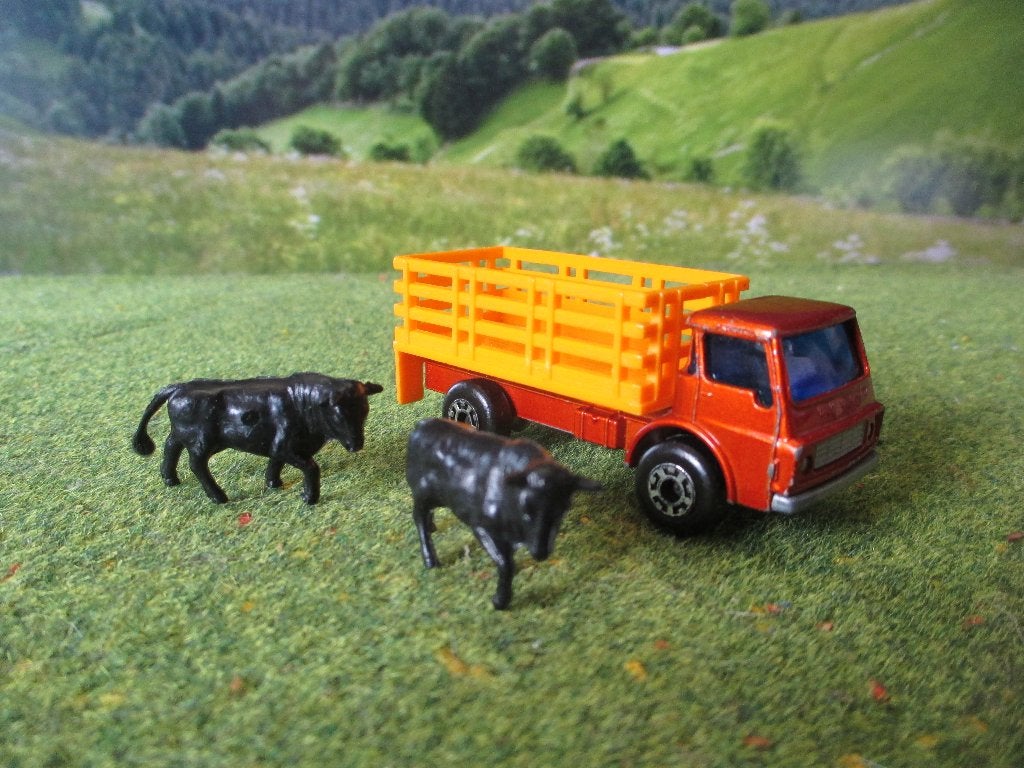 1/86 Dodge Cattle Truck Lesney Matchbox Superfast 71 1977 #2, Ophalen of Verzenden, Zo goed als nieuw, Auto